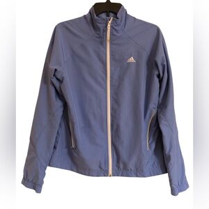 Adidas Women’s Blue Wind Breaker Jacket Small Vintage